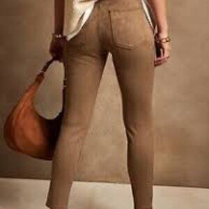 BR Vegan Suede Skinny Jeans